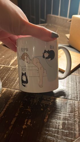 Customer photo review of Personalized Cat Dad Mug