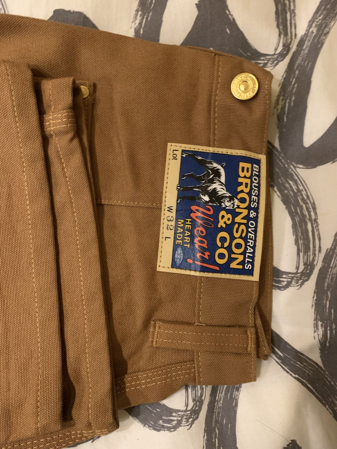Customer photo review of Heavy Duty Canvas Double Knee Pants