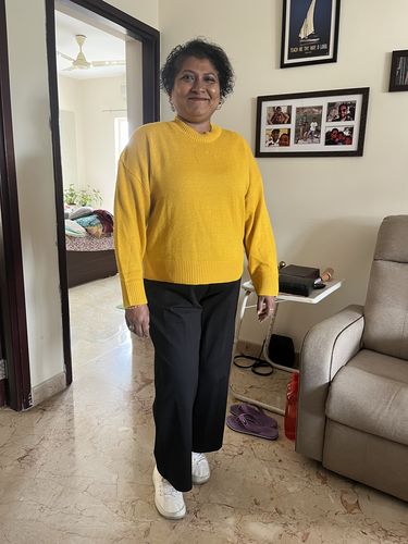 Customer photo review of LivIn Wide Leg Pants - Black