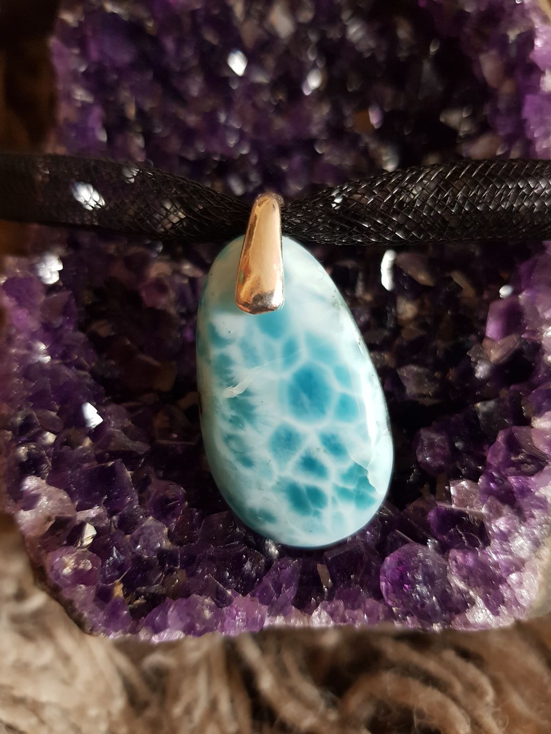 Customer photo review of Larimar pendentif