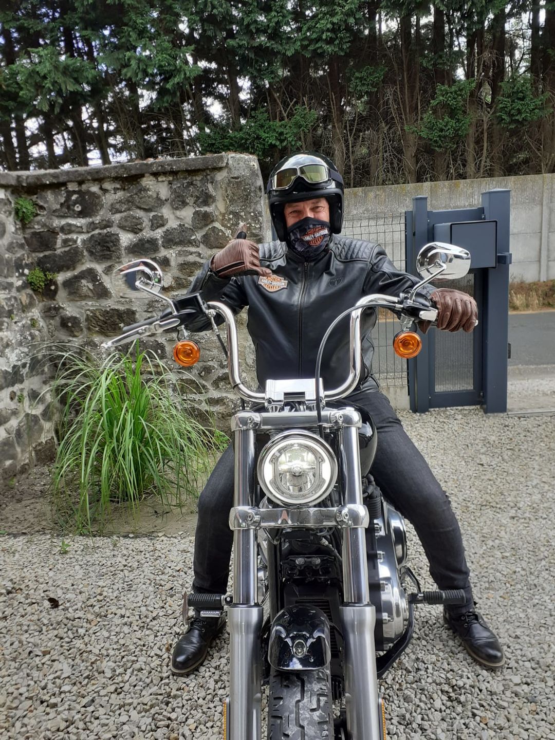 Customer photo review of Motorcycle Winter Leather Ankle Boots