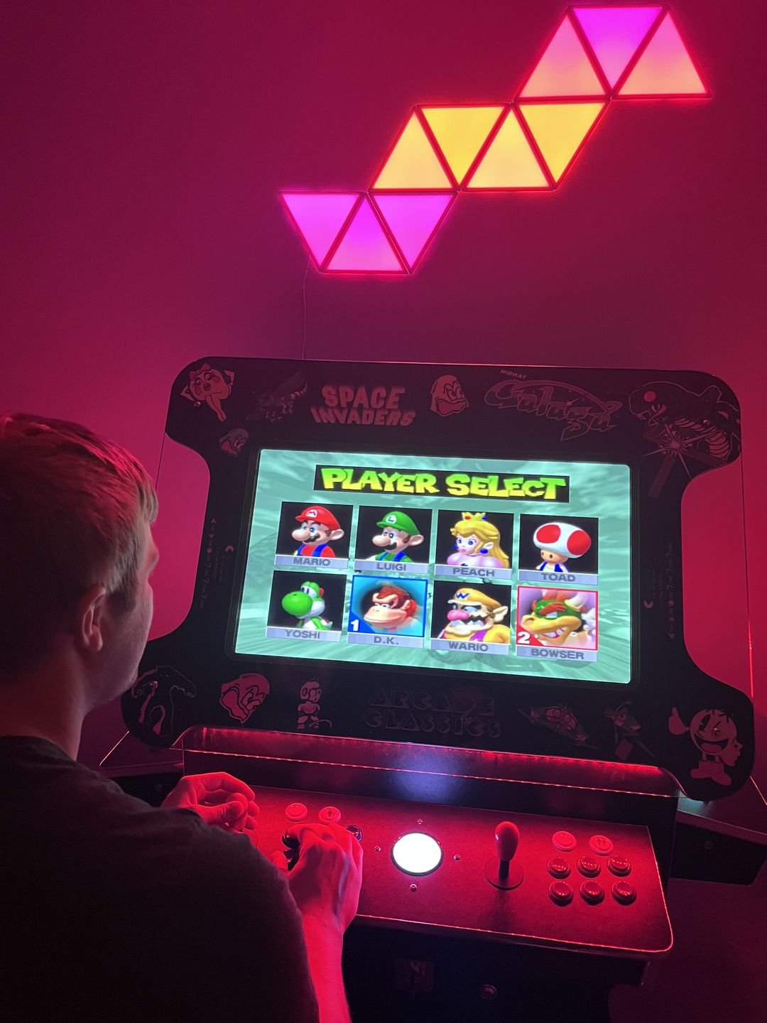 Customer photo review of TRACKBALL Cocktail Arcade Machine 3515 Multi cade Retro 3500 games Cabinet