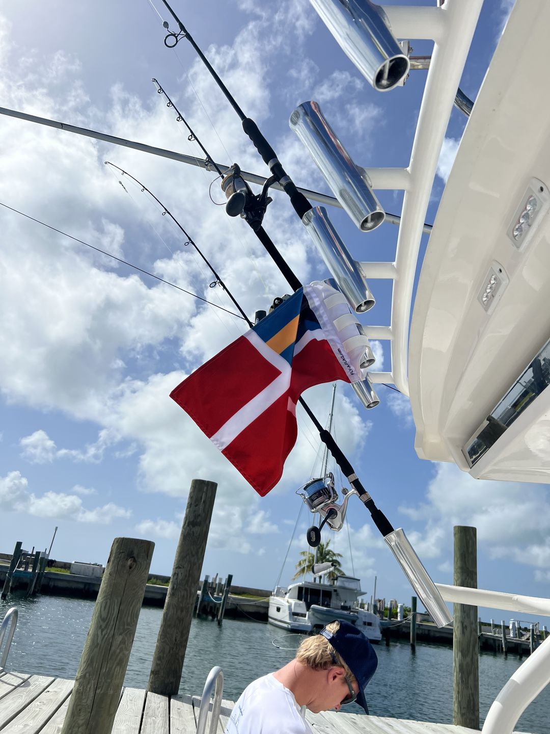 Customer photo of the Bahamian Courtesy Flag