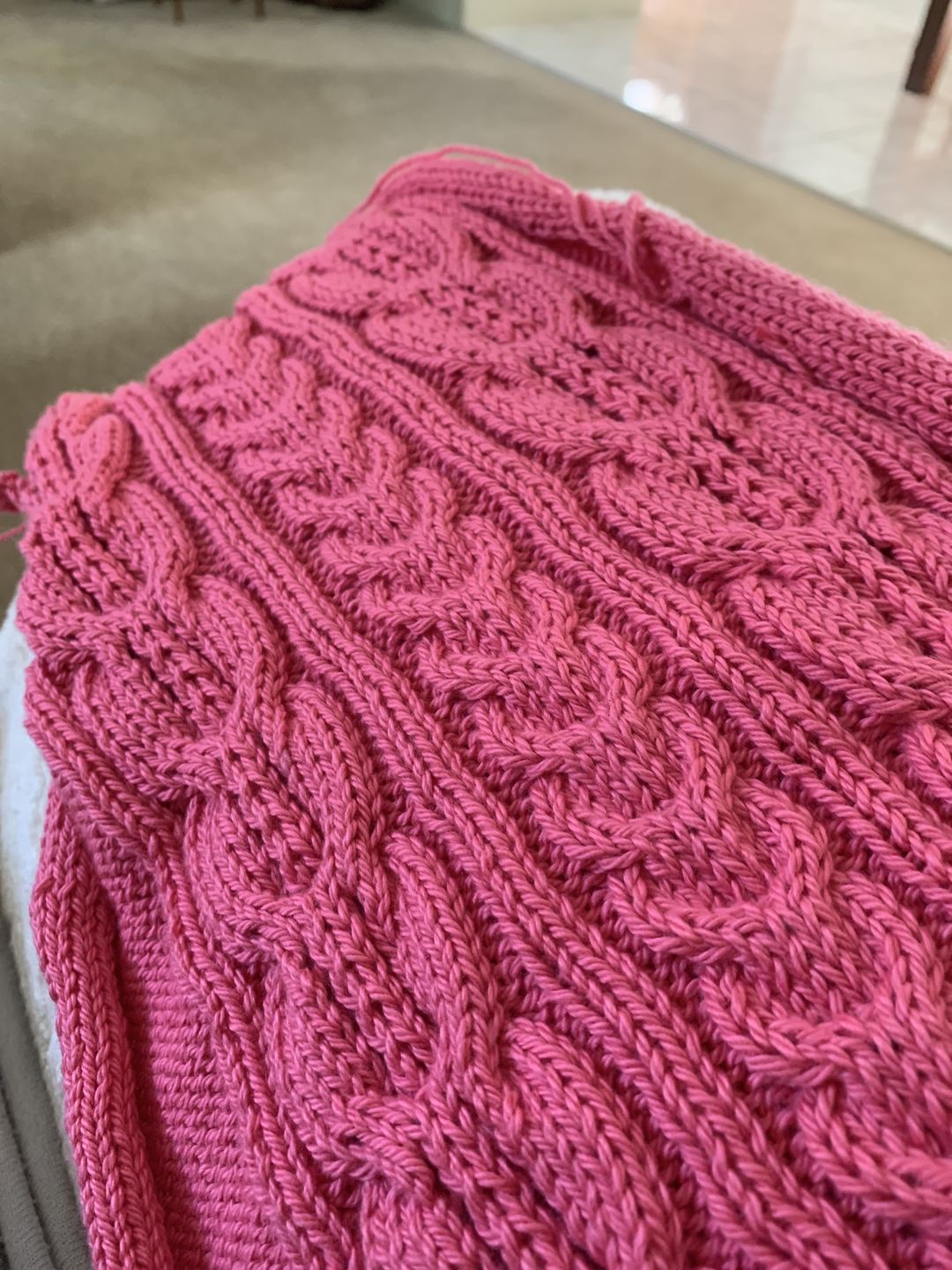 Customer photo review of Heirloom Cotton 8 ply