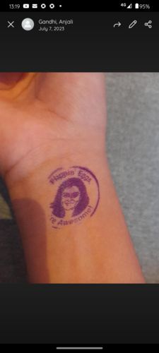 Customer photo review of Self-Inking Face Stamp