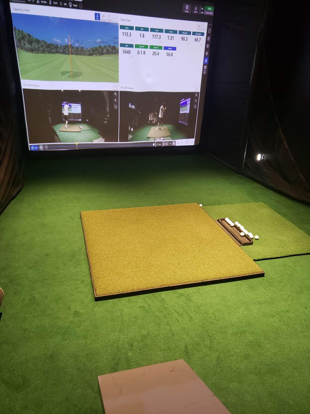Customer photo review of Fiberbuilt Tee Box Golf Mat
