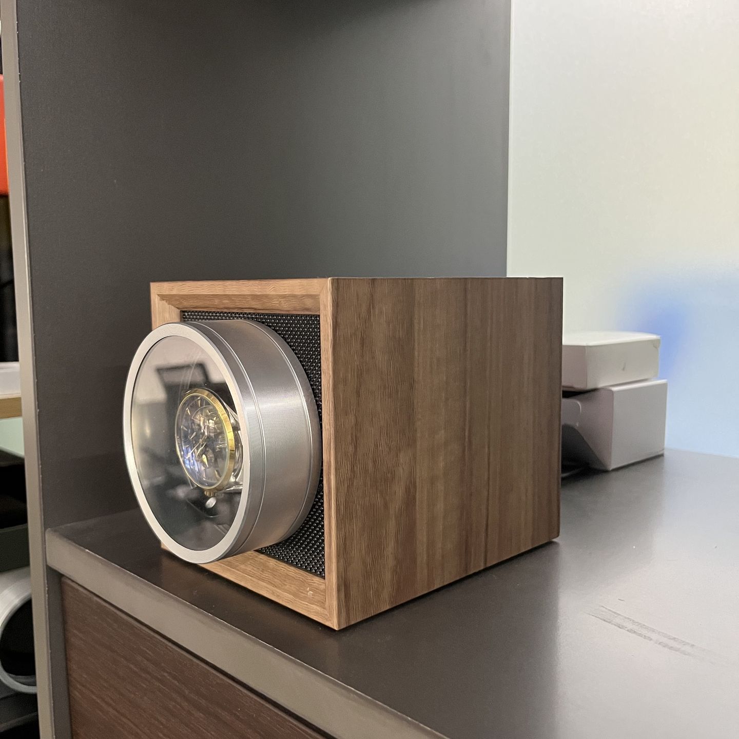 Customer photo review of Single Watch Winder Dual Power Supply with Cover
