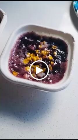 Customer video review of Black Sticky Rice Pudding  with Taro and Coconut