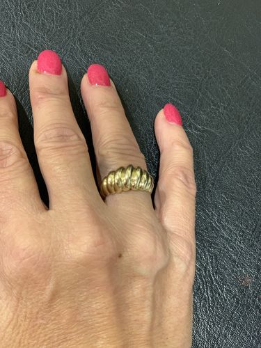 Customer photo review of Croissant Ring in 9ct Yellow Gold