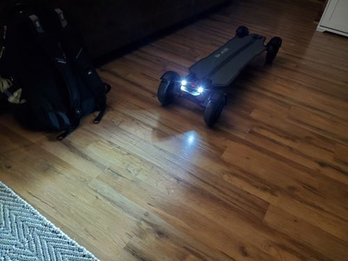 Customer photo review of Backfire Ranger X3 All Terrain Electric Skateboard with 1500W X2 Ultra High Power Ultra High Torque Motors and 12S High Voltage High Efficiency Electronic System