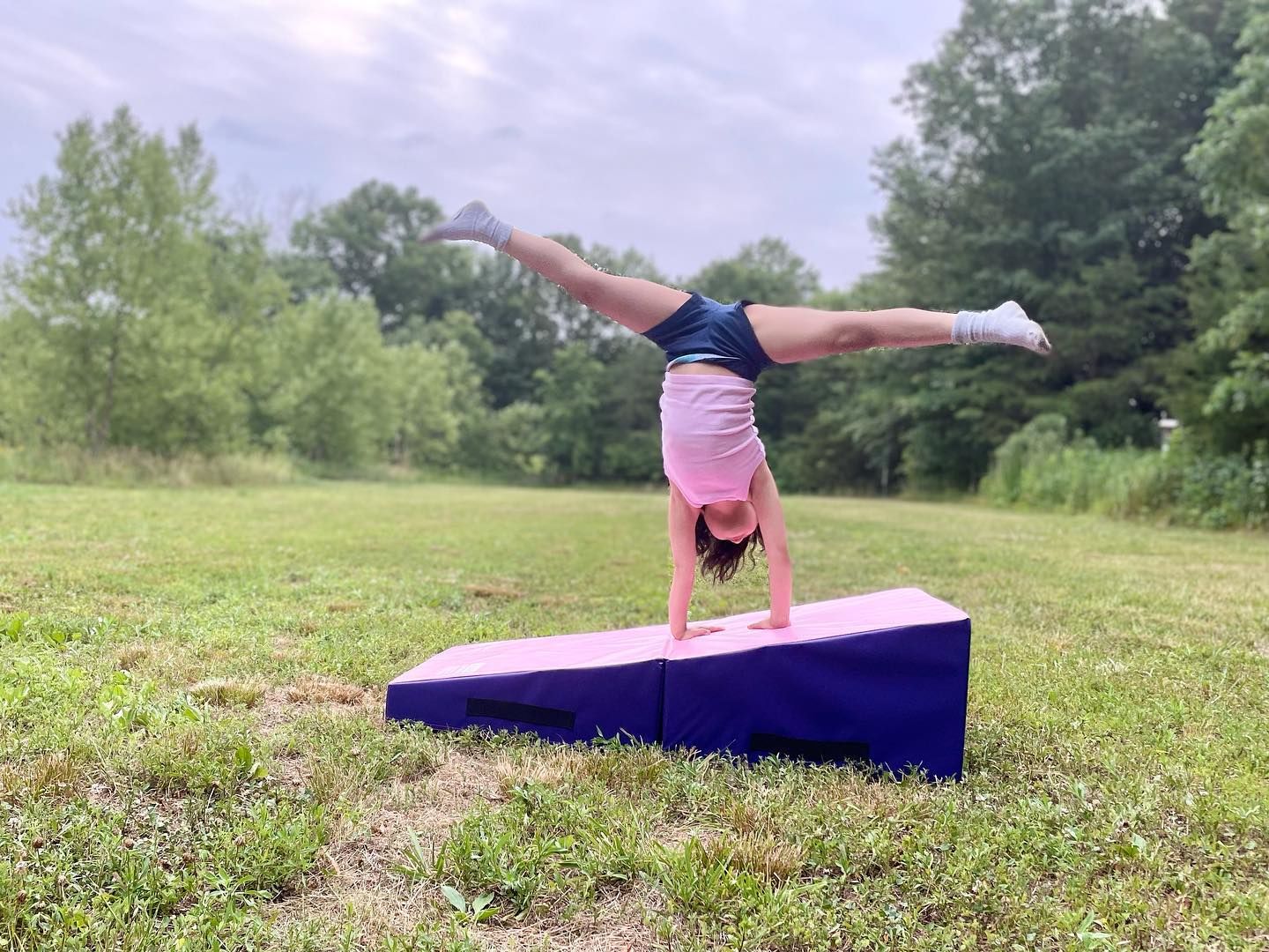 Customer photo review of Gymnastics Tumbling Cheese Wedge Mat (S/M/L)