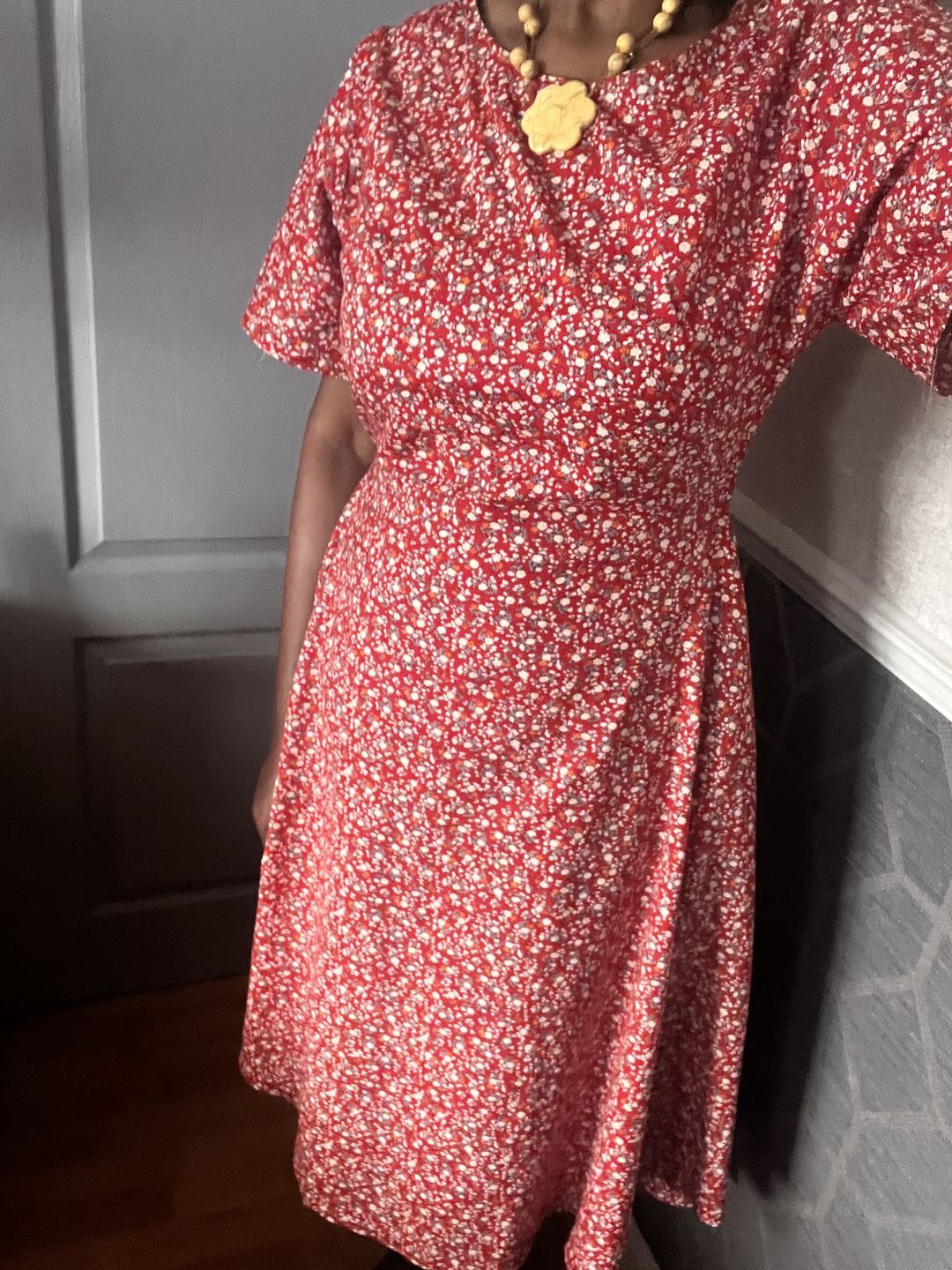 Customer photo review of Small Floral Garden Cotton Poplin Fabric