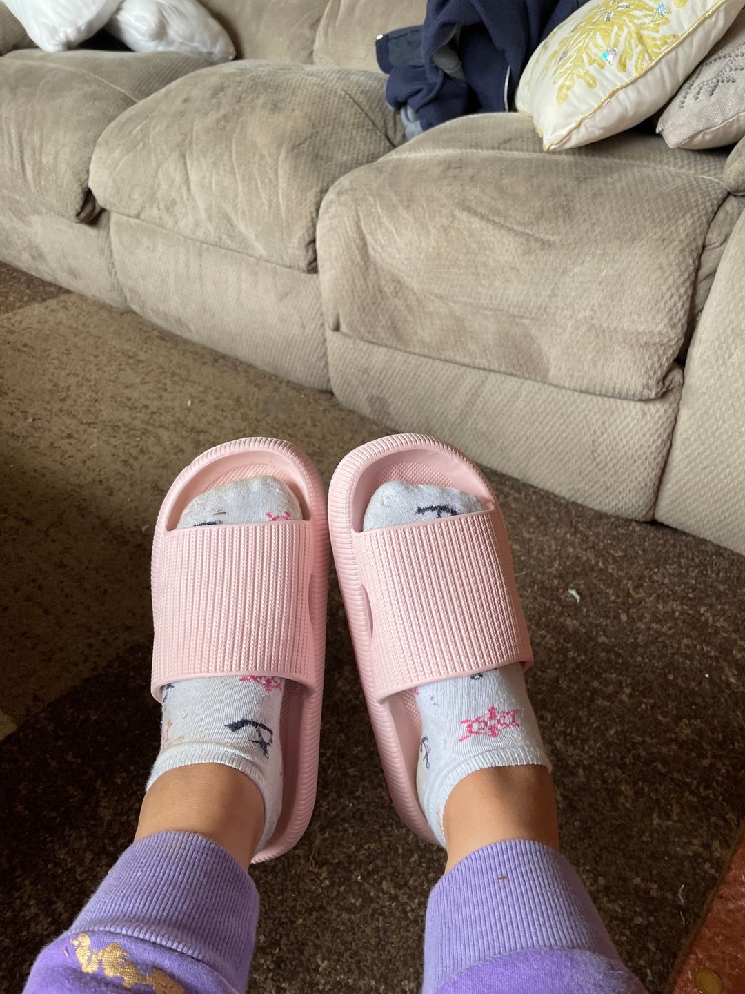 Customer photo review of Bliss Cloud Slides Sandals
