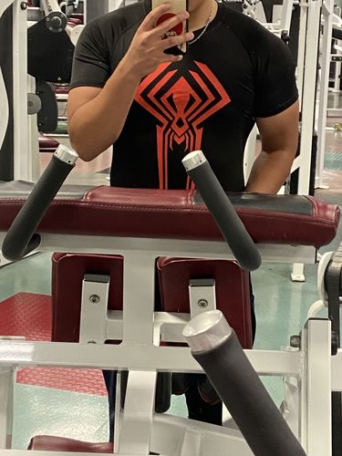 Customer photo review of 2099 Web Slinging Compression Shirt