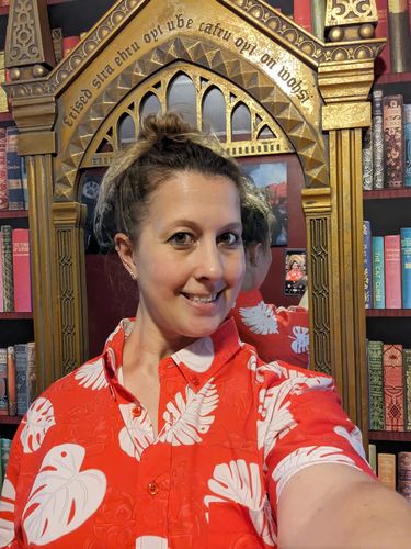 Customer photo review of Disney Lilo & Stitch “He Mele No Lilo” – KUNUFLEX Short Sleeve Shirt