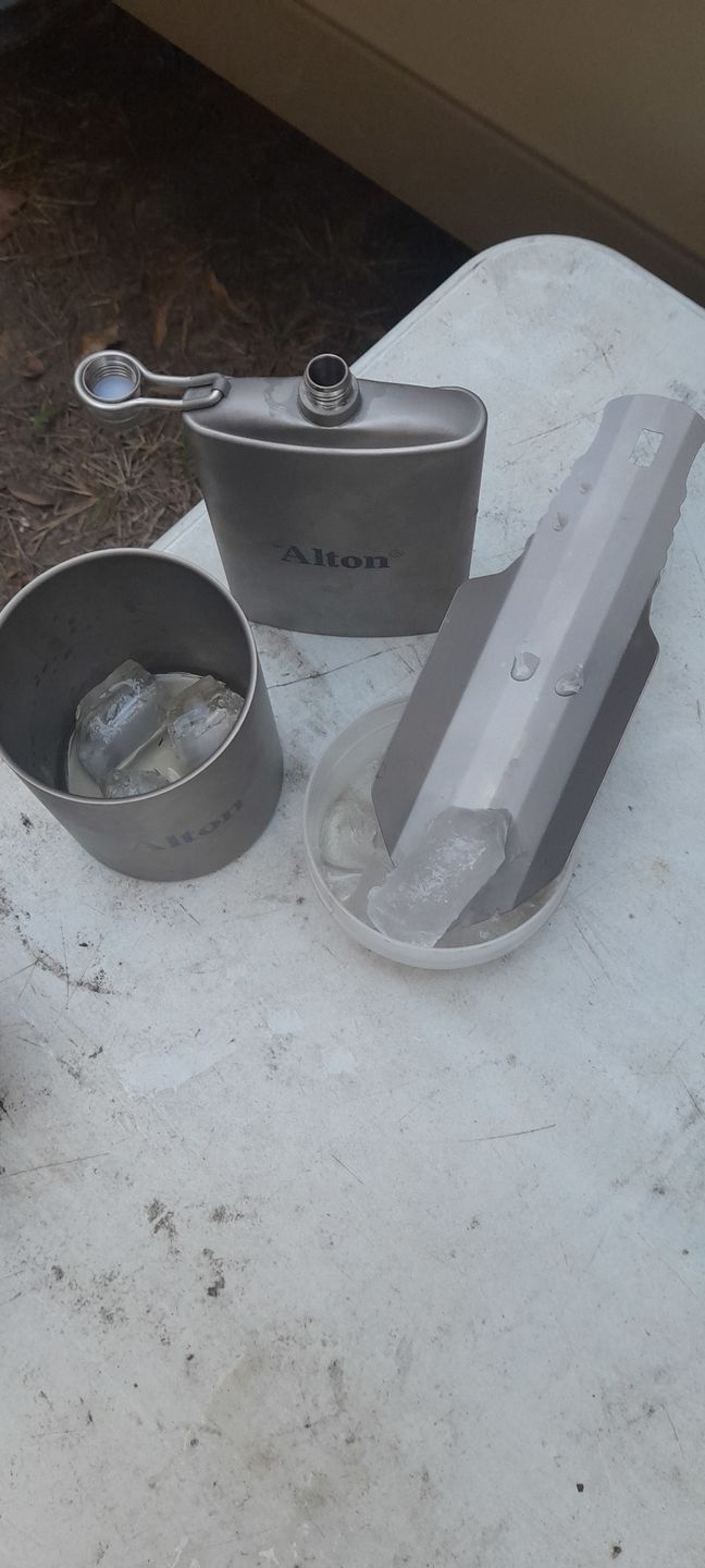 Customer photo review of Titanium Flask