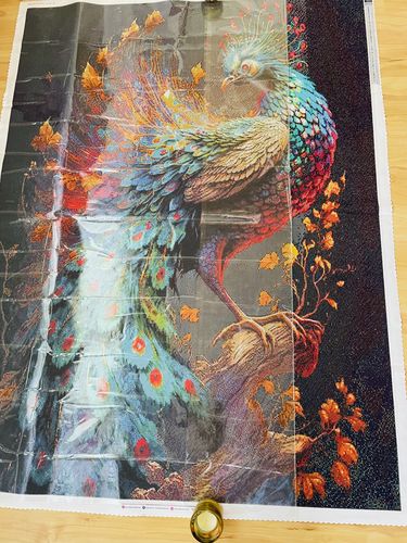 Customer photo review of 5D Diamond Painting AB Steine Pfau