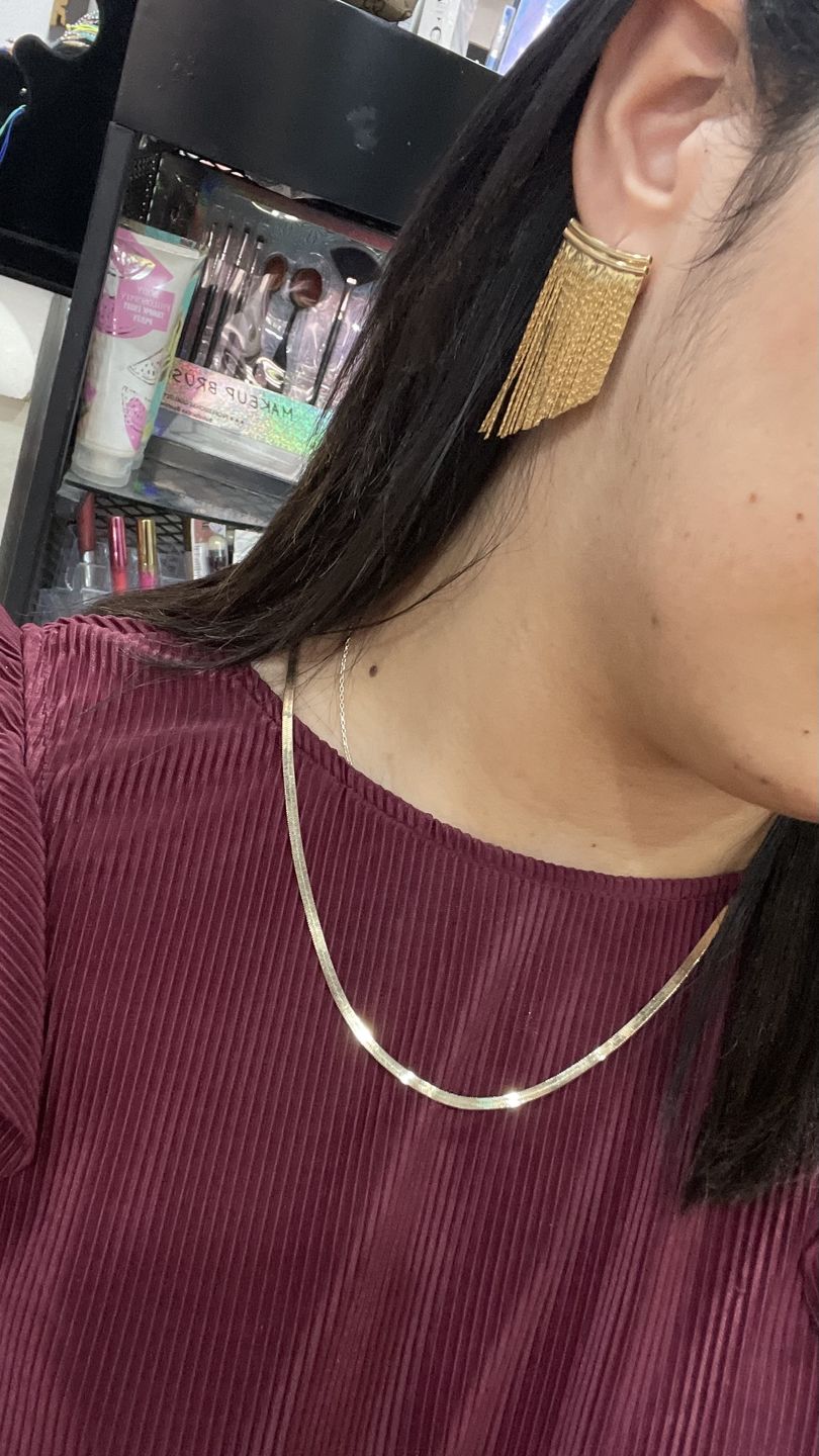 Customer photo review of Fringe Earrings
