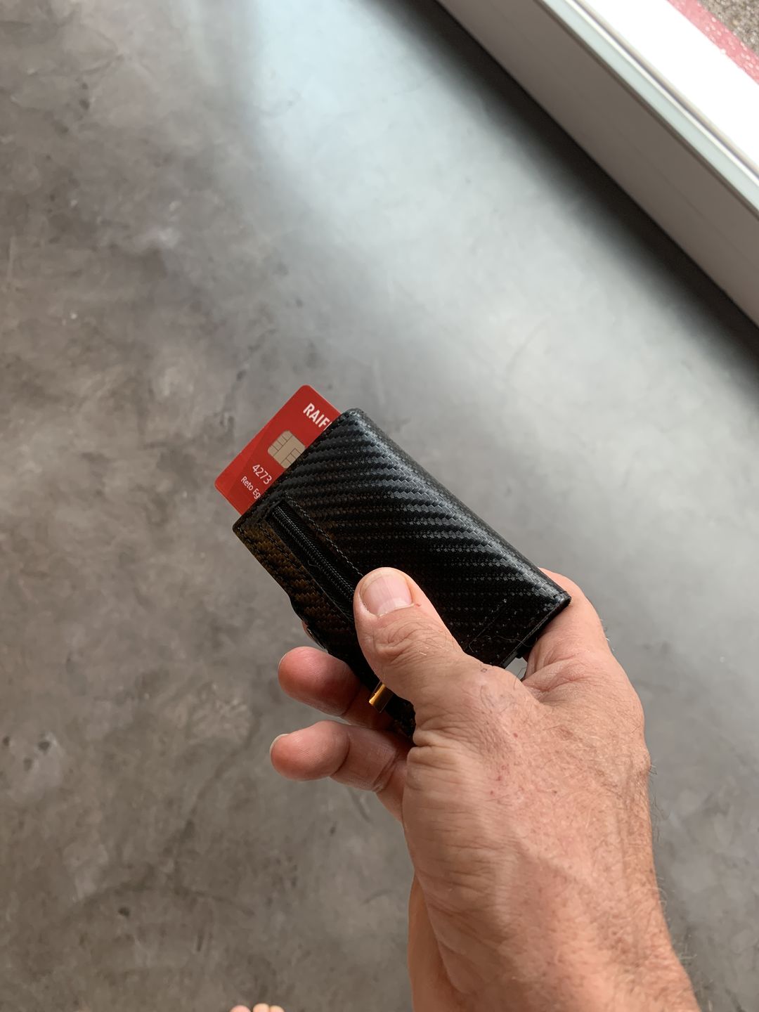 Customer photo review of Slim Wallet