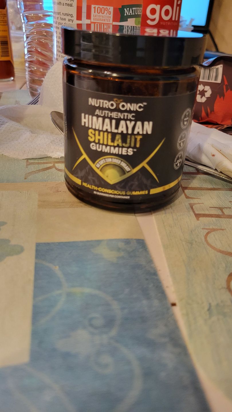 Customer photo review of Authentic Himalayan Shilajit® Gummies Sweetened with Organic Manuka Honey Flavored with Organic Blood Orange Oil & Organic Vanilla