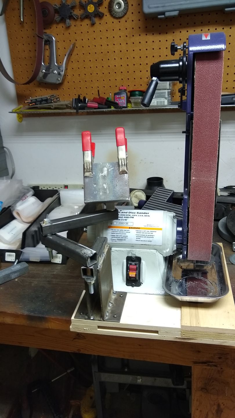 Customer photo review of 2" x 42" Sanding Belts for Stock Removal
