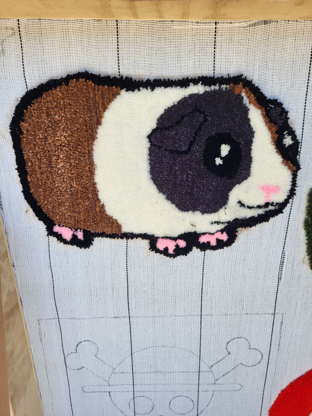 Customer photo review of Tufting Cloth - Industrial Quality Pre Cut Sizes