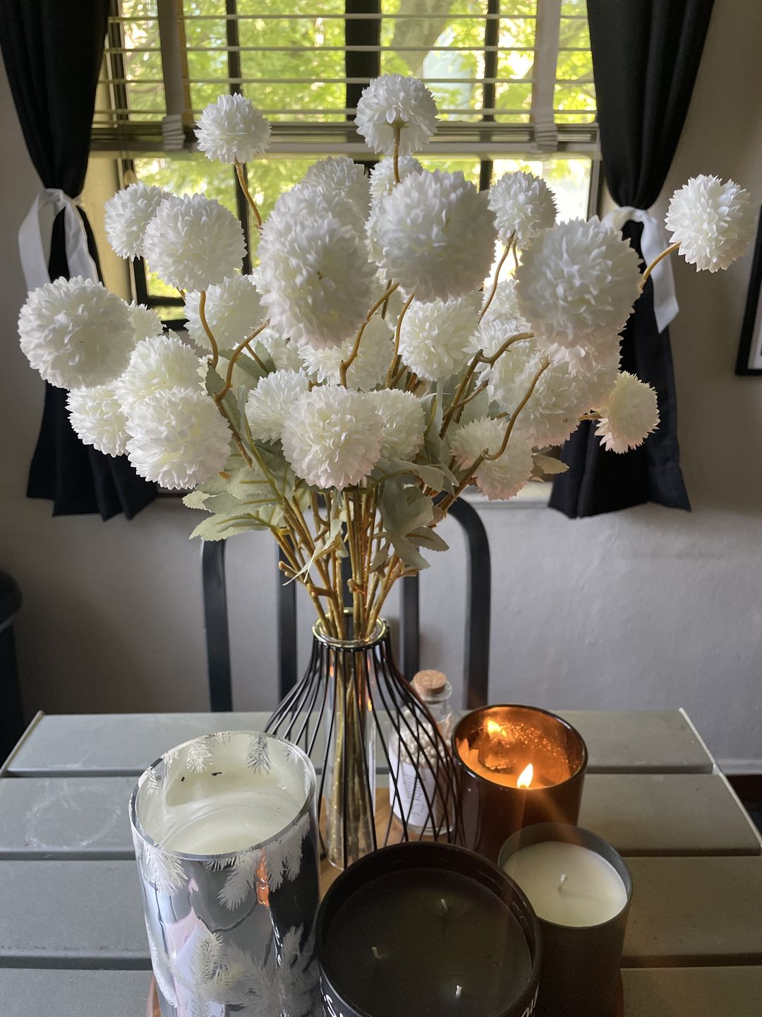 Customer photo review of Faux Kiku Flower - White (10 Stems)