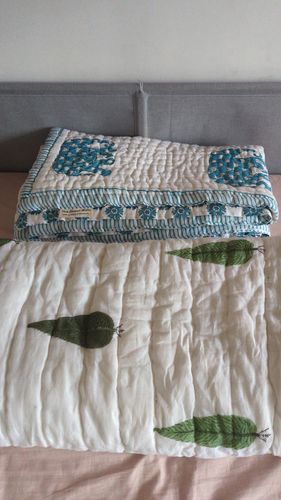 Customer photo review of Organic Mulmul Cotton Quilt | Haathi