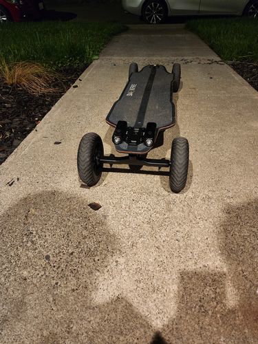 Customer photo review of Backfire Ranger X3 All Terrain Electric Skateboard with 1500W X2 Ultra High Power Ultra High Torque Motors and 12S High Voltage High Efficiency Electronic System