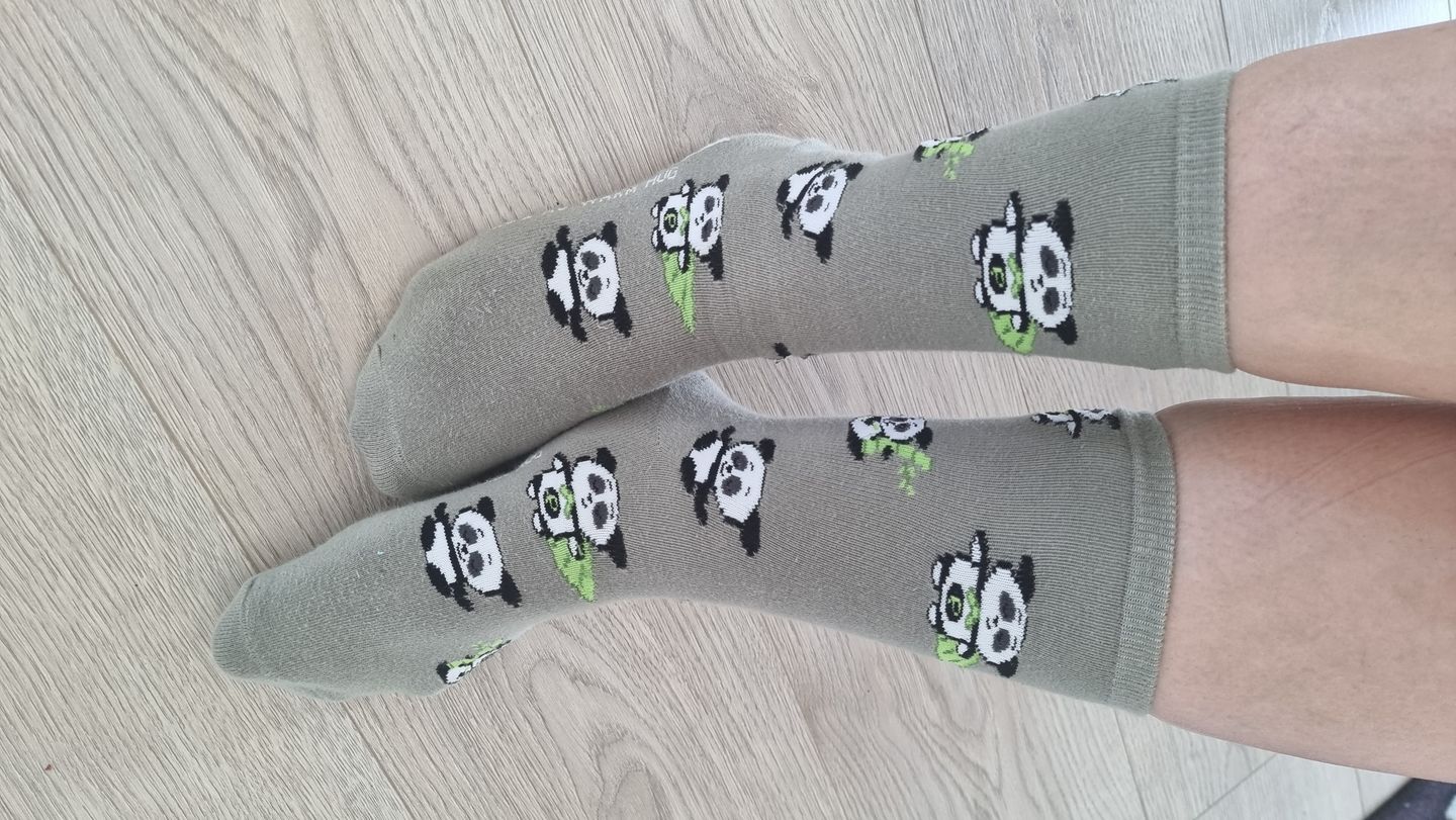 Customer photo review of Super Pandos kojinės