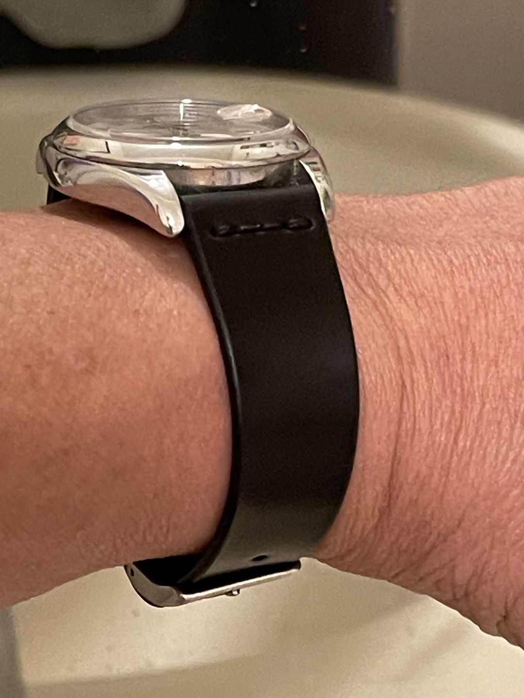 Customer photo review of Unlined Black Shell Cordovan