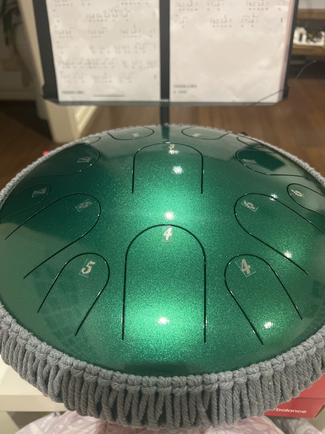 Customer photo review of Hluru Steel Tongue Drum 14" 15-Note D Major (8 Colours)
