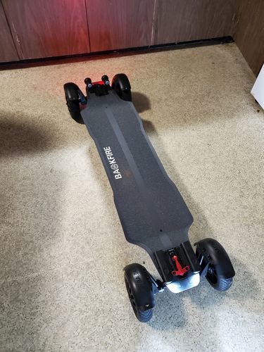 Customer photo review of Backfire Ranger X3 All Terrain Electric Skateboard with 1500W X2 Ultra High Power Ultra High Torque Motors and 12S High Voltage High Efficiency Electronic System