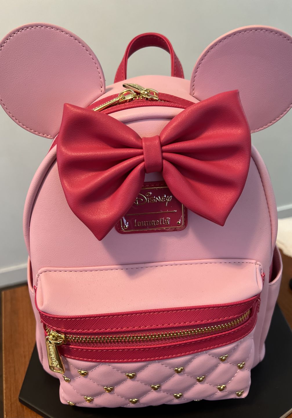 Customer photo review of 707 Street Exclusive - Loungefly Disney The Minnie Mouse Classic Series Mini Backpack - Strawberry Macaron