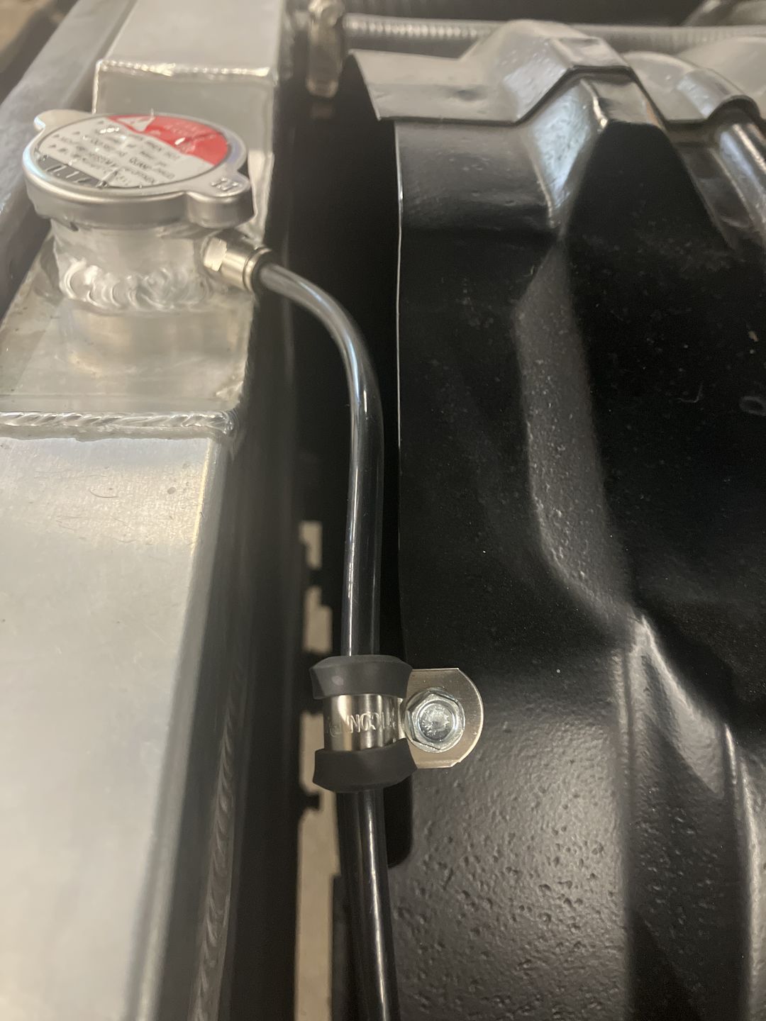 Customer photo review of (20 ft.) Black 1/4" Push-to-Connect Plastic Tubing