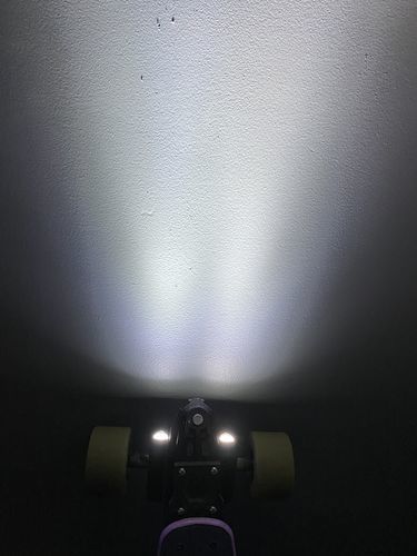 Customer photo review of Backfire Cannon II Electric Skateboard Lights