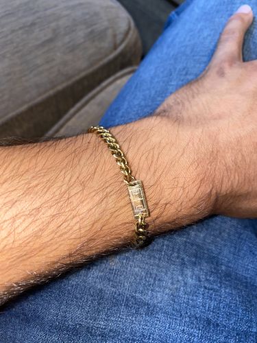 Customer photo review of CUBAN BRACELET (GOLD)