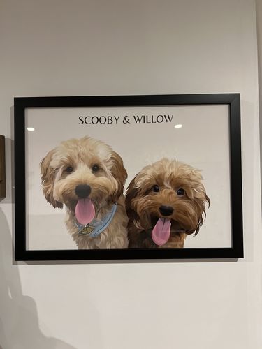 Customer photo review of Two-Pet Portrait