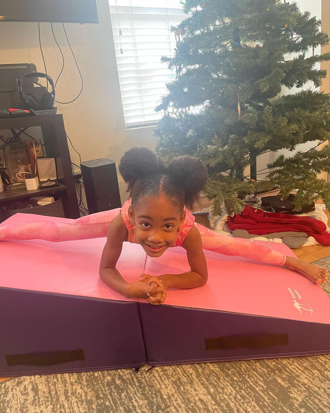 Customer photo review of Gymnastics Tumbling Cheese Wedge Mat (S/M/L)