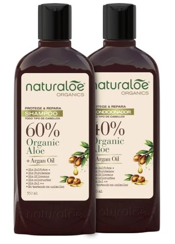 Customer photo review of Set Shampoo + Acondicionador Reparación con Argan Oil 350ml