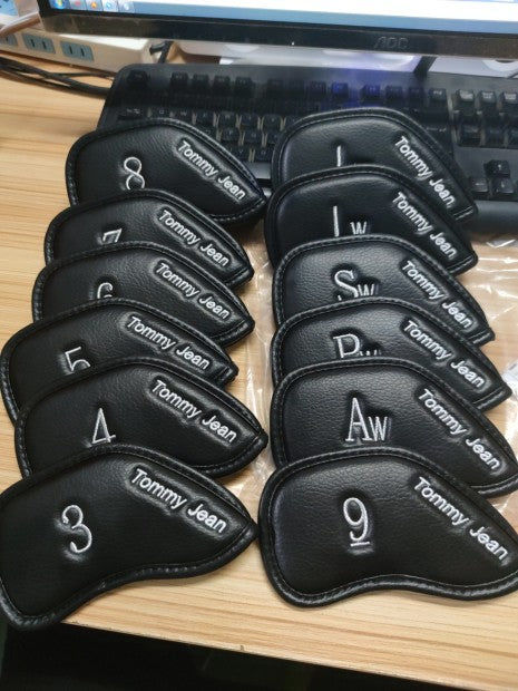 Customer photo review of Custom Individual Leather Iron Headcover