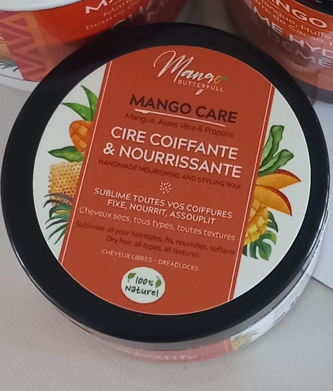 Customer photo review of Cire coiffante et nourrissante