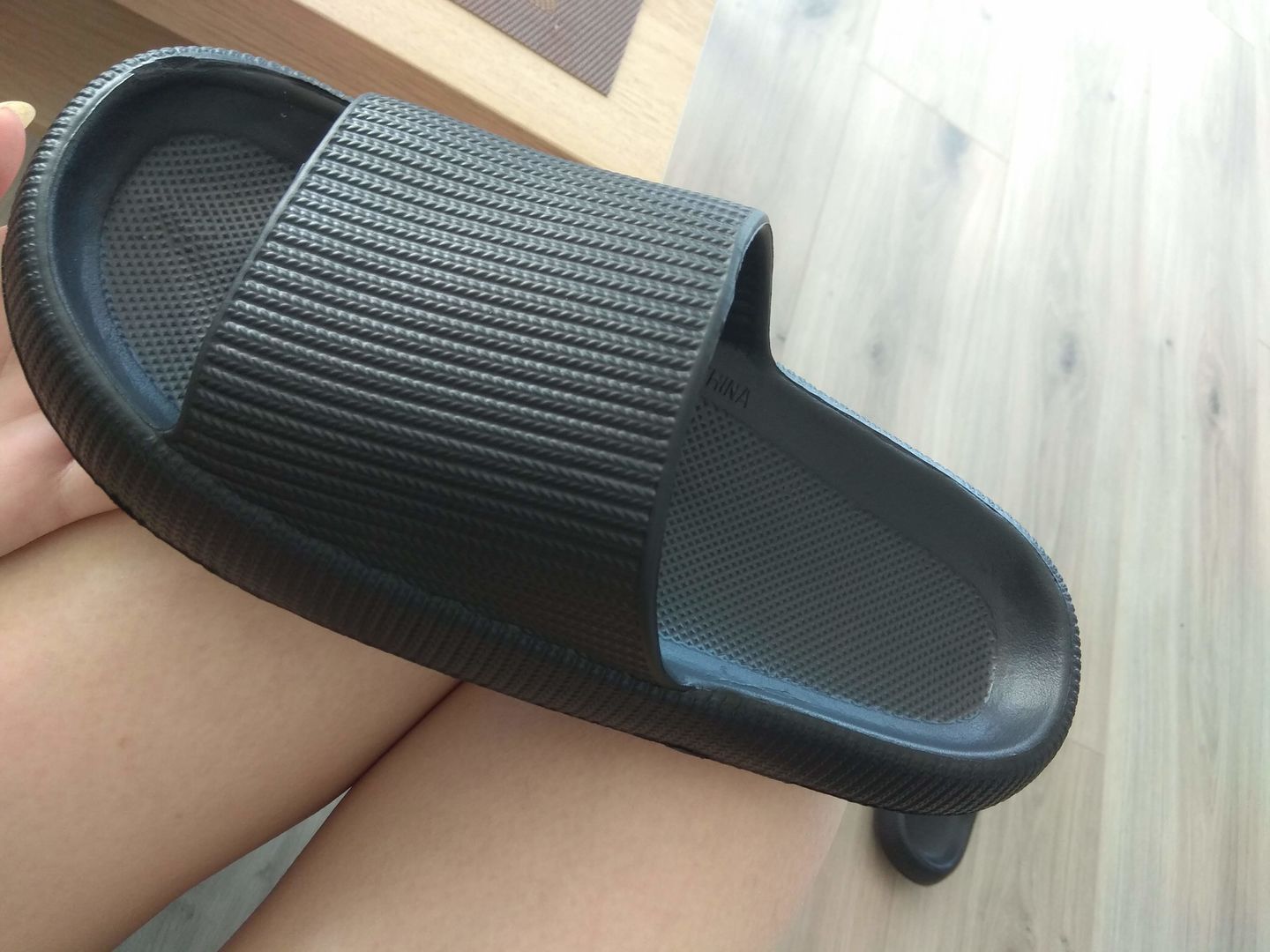 Customer photo review of Bliss Cloud Slides Sandals