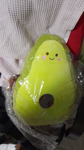 Customer photo review of Happy Green Avocado Plushie