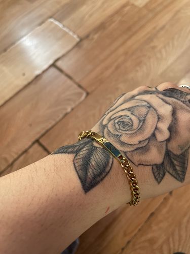 Customer photo review of Engraved Bracelet Set - W/ Eternal Rose Box