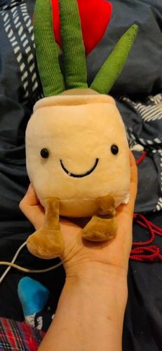 Customer photo review of Bubbly Tulip Flower Pot Plush