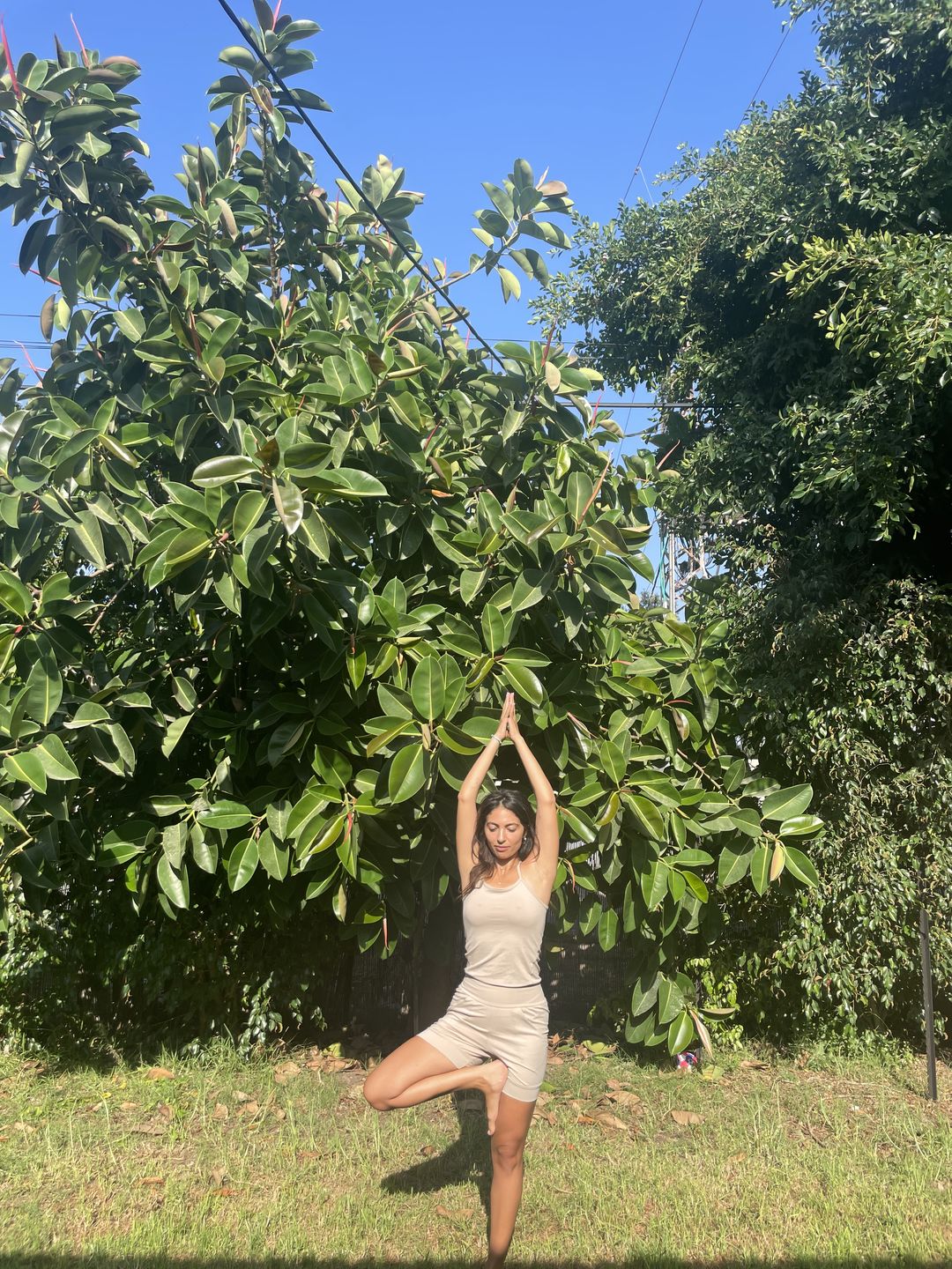 Customer photo review of Organic Cotton Short Yoga Jumpsuit