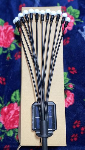 Customer photo review of Solar Firefly Sparkle Garden Lights
