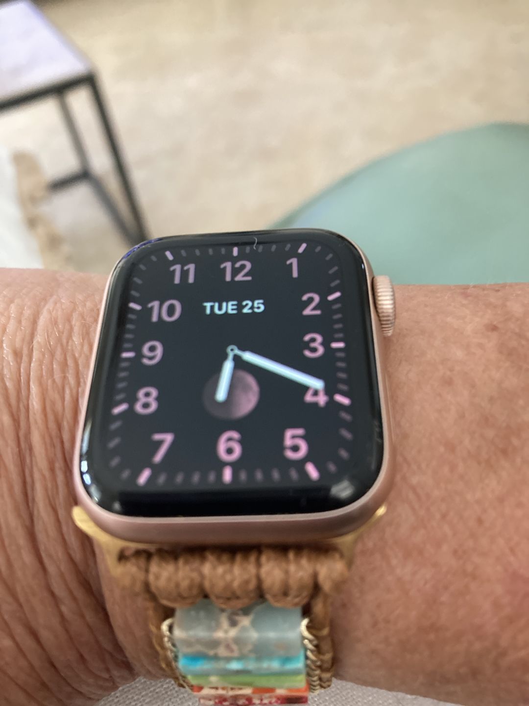 Customer photo review of Healing Chakra Protection Apple Watch Strap