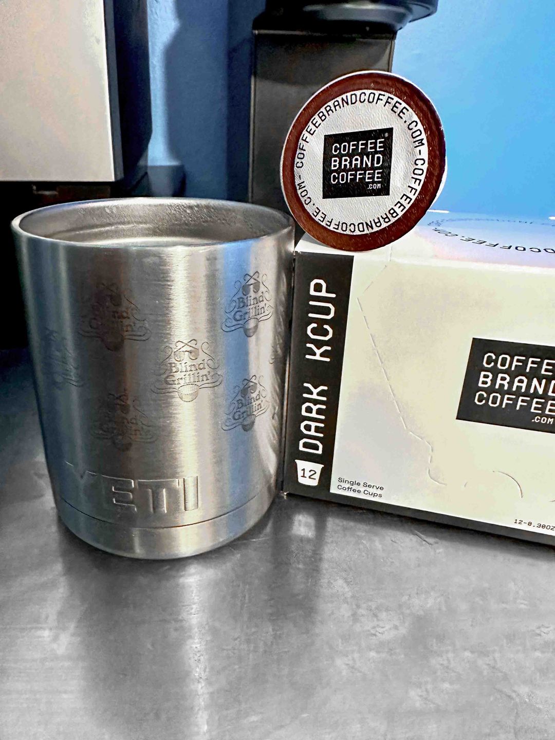 Customer photo review of Premium Dark Roast Kcups